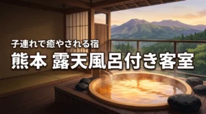 熊本で露天風呂付き客室に子連れで泊まりたい！周囲を気にせず親子で癒やされる宿
