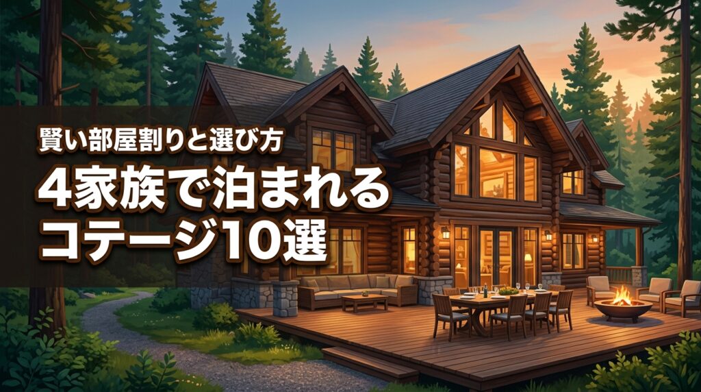 4家族で泊まれるコテージおすすめ10選！大人数での部屋割りや選び方のコツ